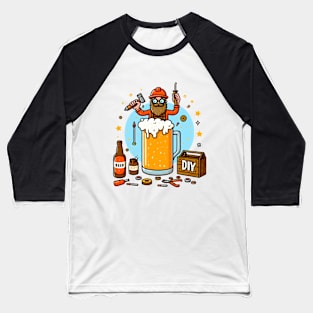 Crafting Man:  Craft beer Brewing DIY Beer Baseball T-Shirt